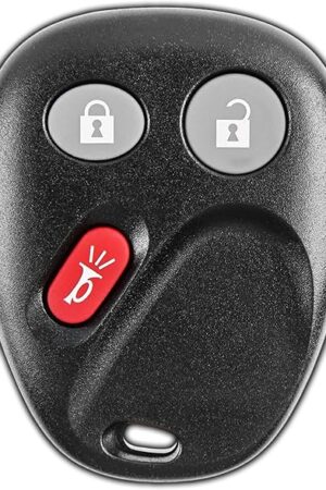 KeylessOption 3-Button Key Fob Replacement for 2003 2004 2005 2006 2007 Chevrolet Chevy Silverado Suburban Tahoe GMC Sierra Yukon Cadillac Escalade Hummer H2 Keyless Remote Control