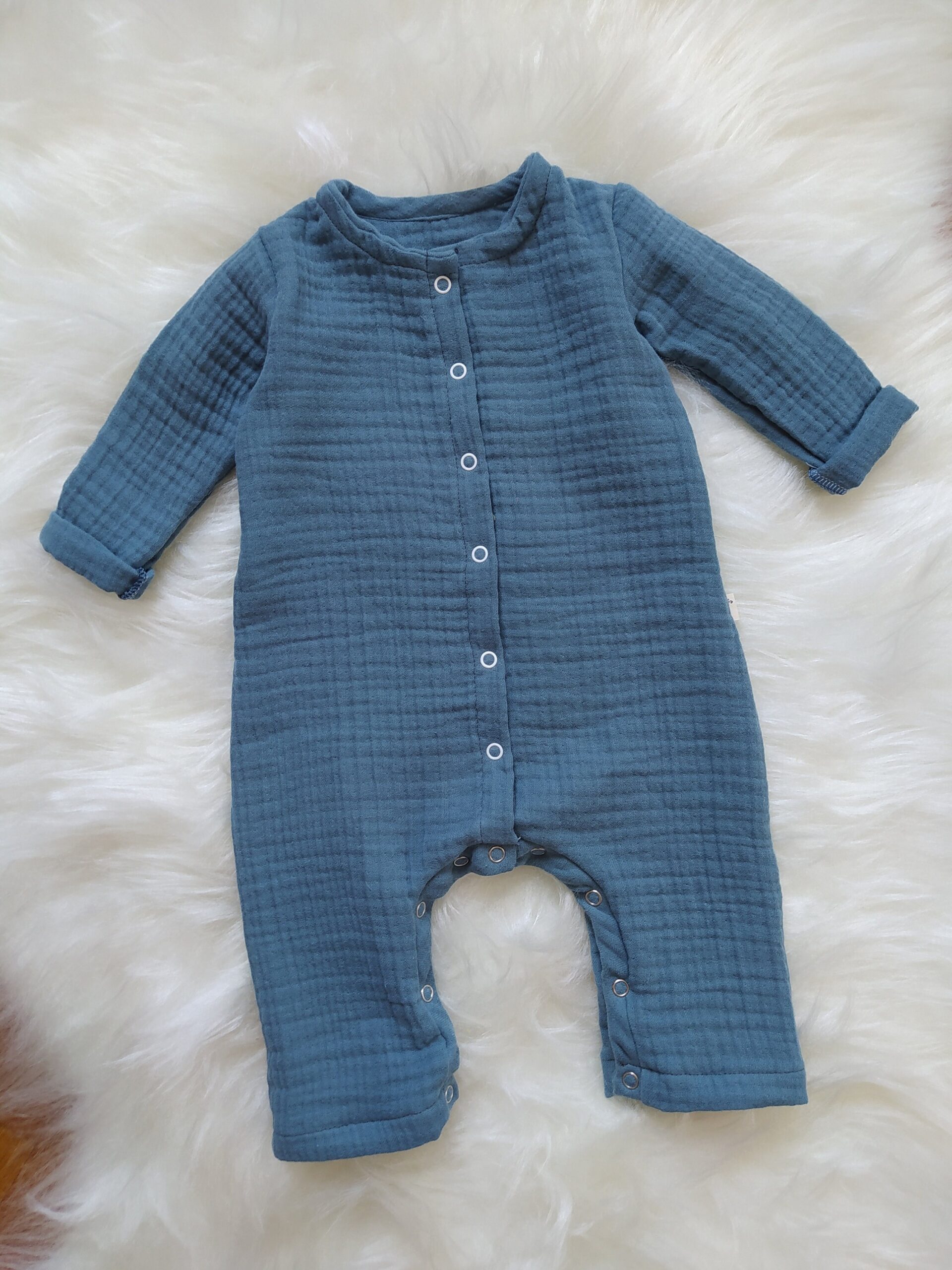 Newborn Baby Muslin Rompers - Image 3