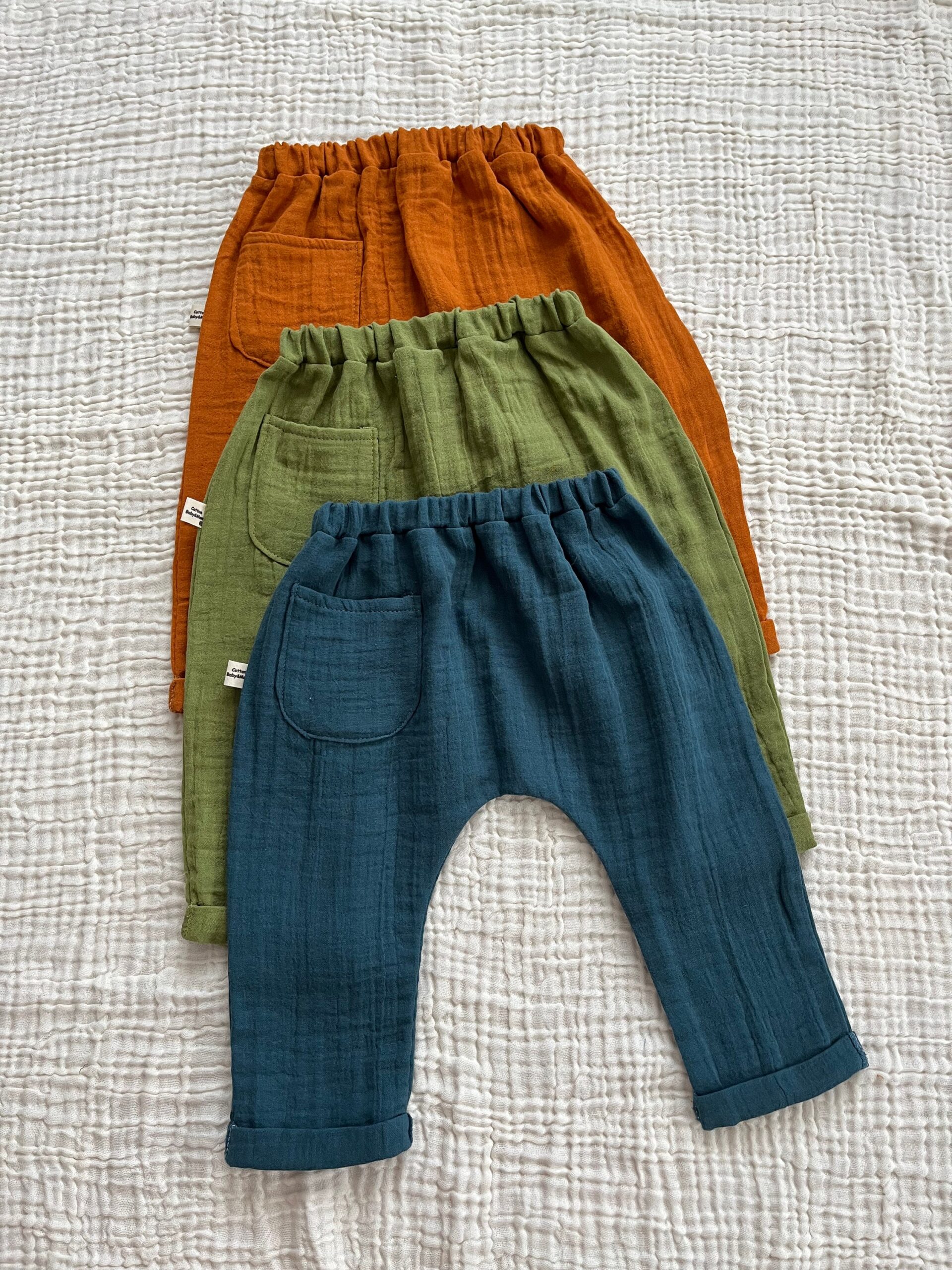 Baby Muslin Harem Pants - Image 3