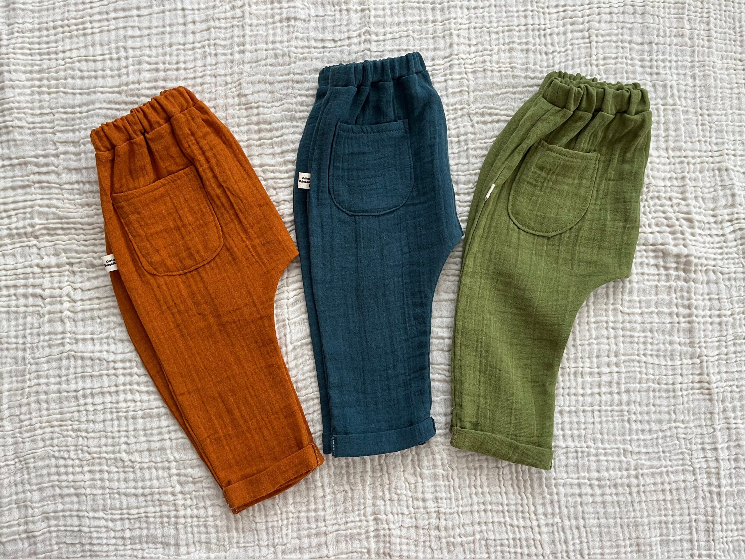 Baby Muslin Harem Pants