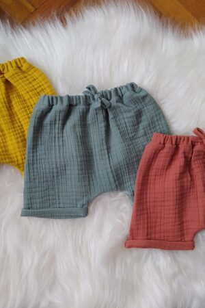 Baby Muslin Harem Shorts