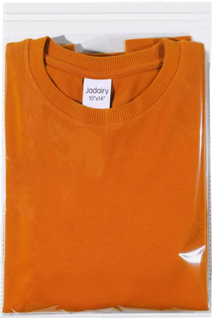 Self Sealing Cellophane Bags, Clear Resealable Bags for Packaging Shirt, 10×14 in, 100 Pcs