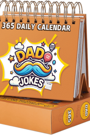 2026 Desk Calendar, Daily Jokes and Fun Challenges Calendar, One Page per Day, Contains More Than 360 Jokes and Challenges, Measures 5.1” x 5.7”, Can Stand Upright on the Desktop, Funny Gift for Dad